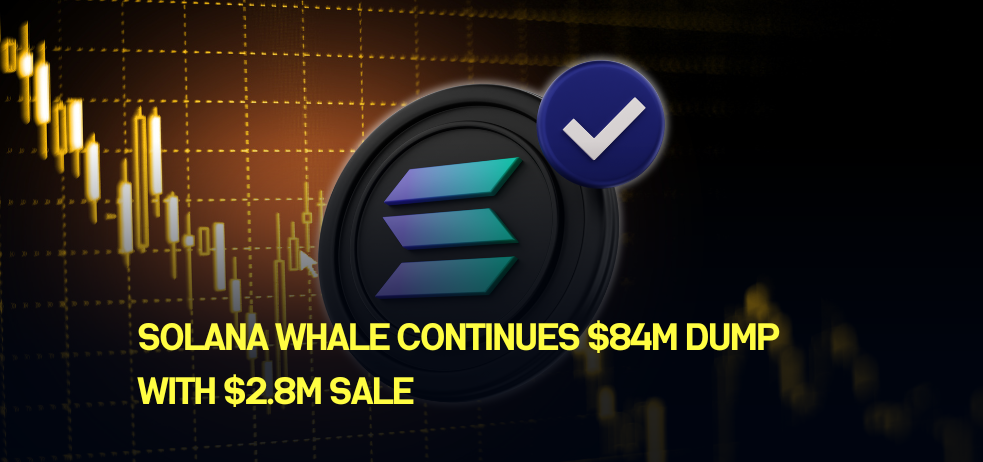 Solana whale continues $84M dump with $2.8M sale