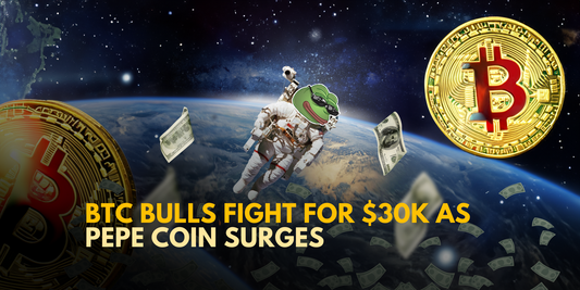 PEPE Coin Soars 10% as BTC Bulls Battle for $30K